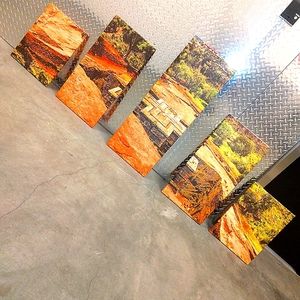 Set of prints / desert landscape